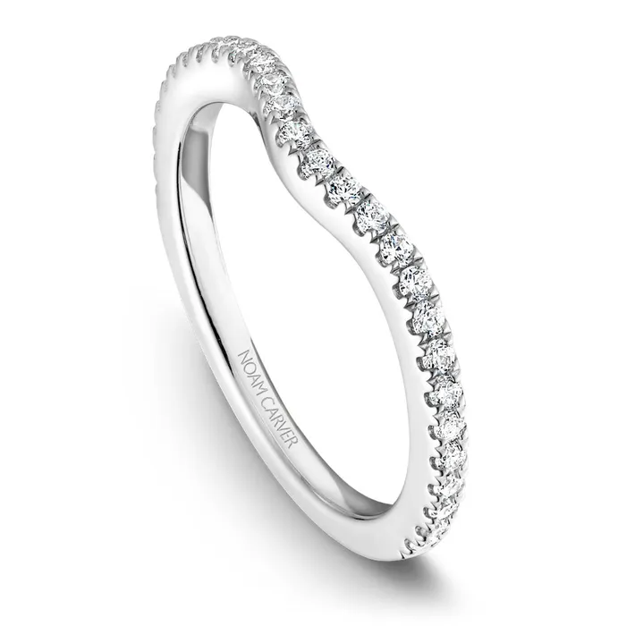 Rings Noam Carver White Gold Diamond Engagement Ring Setting 039 CTW International Diamond Center