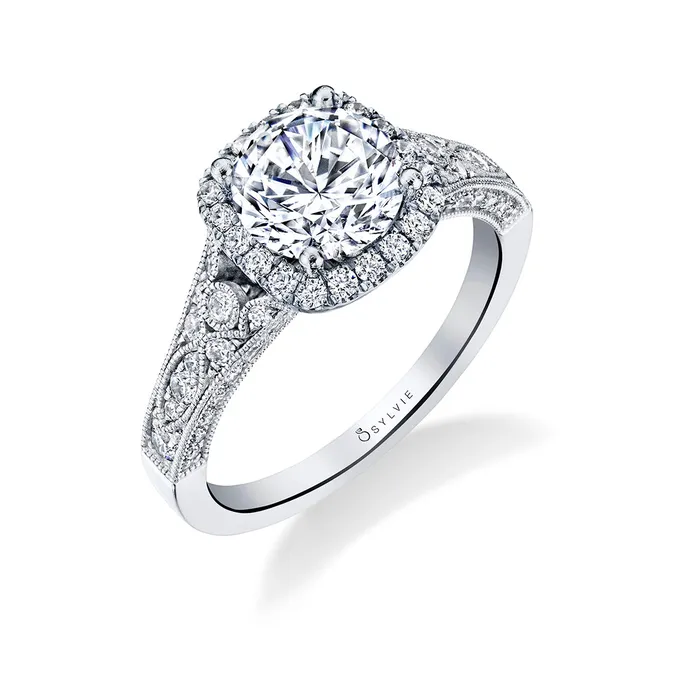 Rings Shop IDC estore Sylvie Cheri Round Vintage Engagement Ring Setting