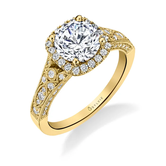Rings Shop IDC estore Sylvie Cheri Round Vintage Engagement Ring Setting