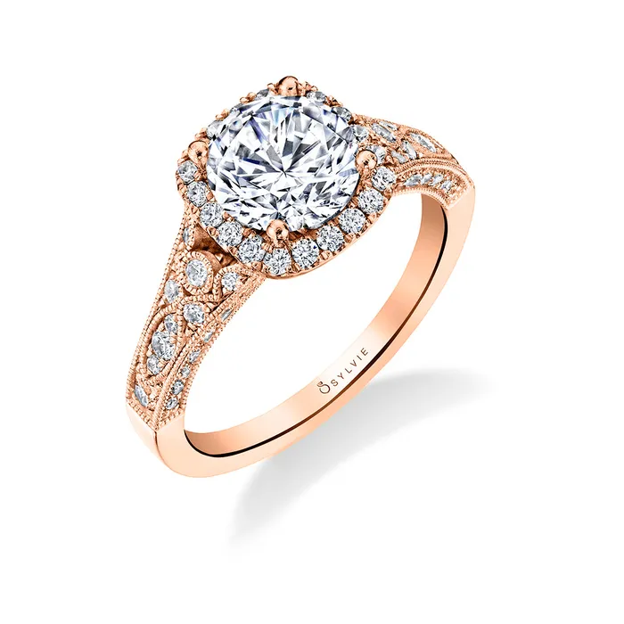 Rings Shop IDC estore Sylvie Cheri Round Vintage Engagement Ring Setting