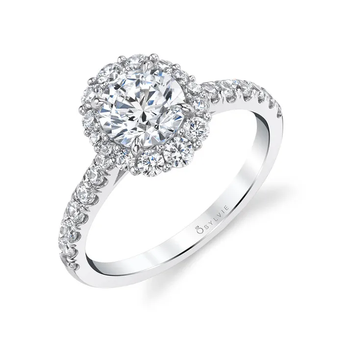 Rings Shop IDC estore Sylvie Jillian Round Cut Halo Diamond Engagement Ring Setting Rings Shop IDC estore Sylvie Jillian Round Cut Halo Diamond Engagement Ring Setting