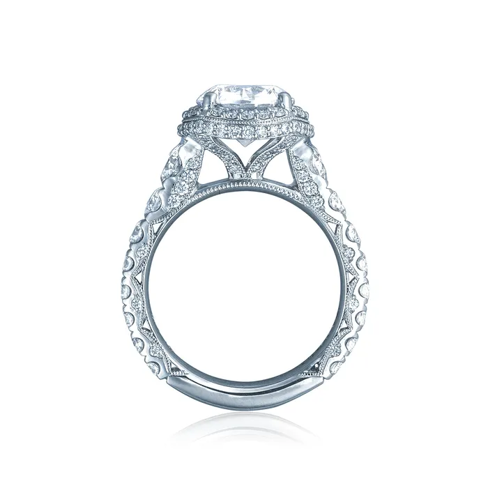 Rings Tacori Platinum RoyalT Round Diamond Engagement Ring Setting 192 CTW International Diamond Center Rings Tacori Platinum RoyalT Round Diamond Engagement Ring Setting 192 CTW International Diamond Center