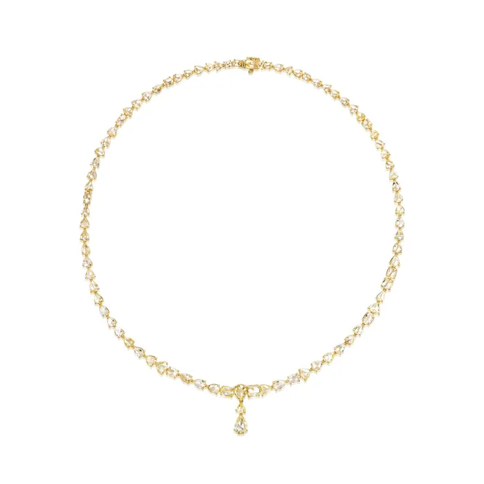 SG Fine Necklaces Rose Cut Yellow Diamond Necklace