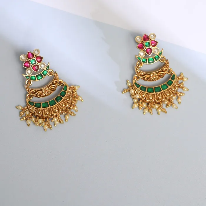 SILVER Earrings Viny Silver Chaandbali Earrings