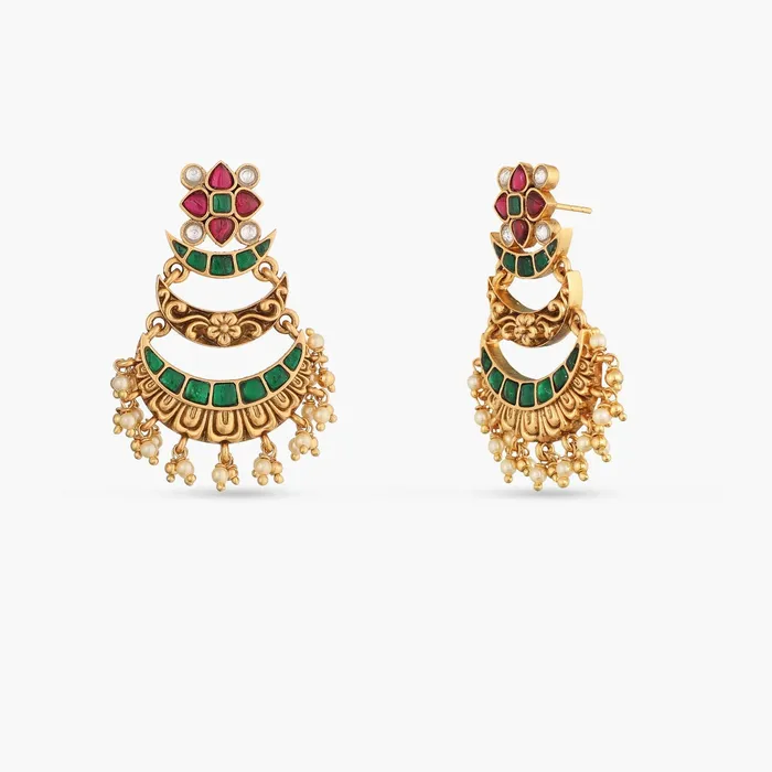 SILVER Earrings Viny Silver Chaandbali Earrings