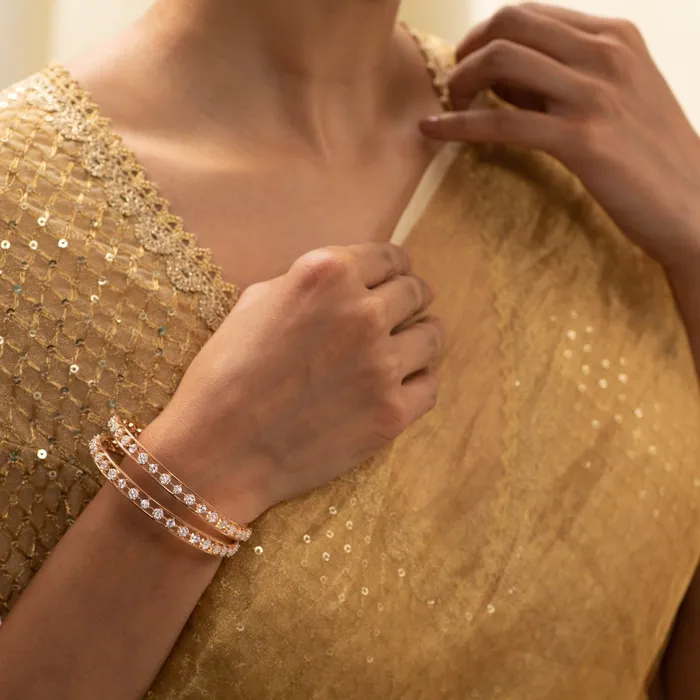 SILVER Hiral CZ Silver Bangles Rings