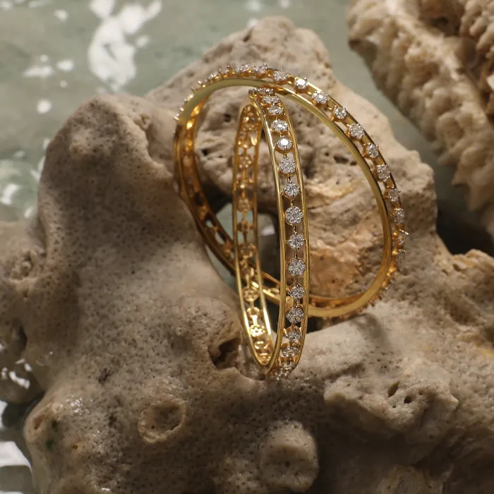 SILVER Hiral CZ Silver Bangles Rings