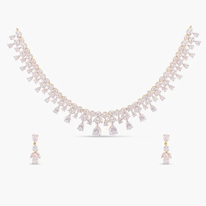 SILVER Necklaces Stella CZ Silver Necklace Set