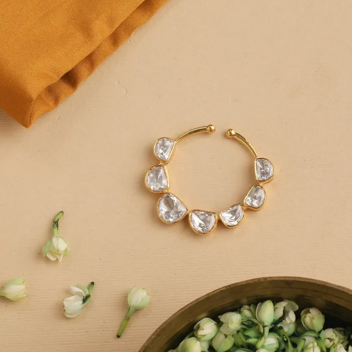 SILVER Rings Irya Moissanite Silver Nose Ring