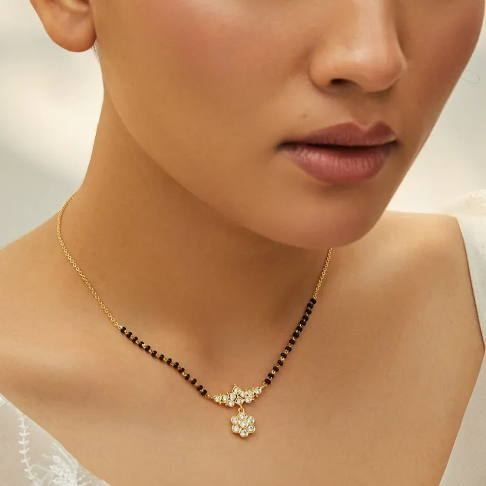 SILVER Vaidehi CZ Silver Mangalsutra Rings