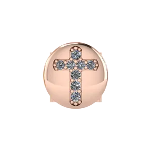 Slider Cross Charm SG Fine Charm Necklaces
