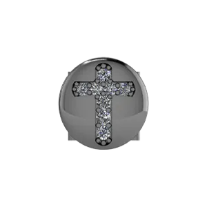 Slider Cross Charm SG Fine Charm Necklaces