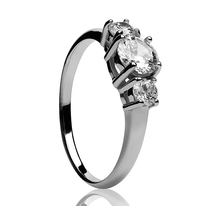 Solitaire Wedding Ring Titanium Wedding Ring White CZ Ring Solitaire Ring Engagement Clean Casting Jewelry Rings Solitaire Wedding Ring Titanium Wedding Ring White CZ Ring Solitaire Ring Engagement Clean Casting Jewelry Rings