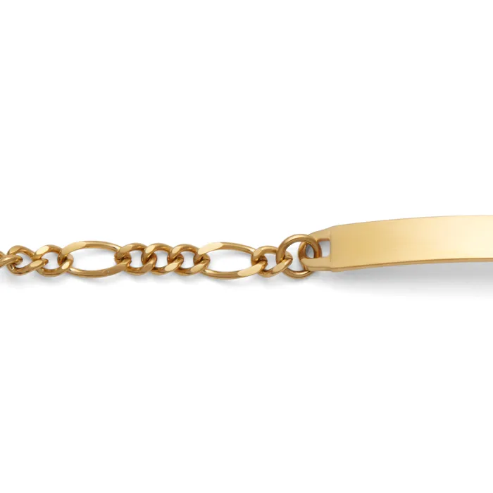 Speidel Bracelets Ladies ID Figaro Bracelet with Polished Plaque