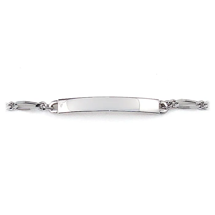 Speidel Bracelets Ladies ID Figaro Bracelet with Polished Plaque