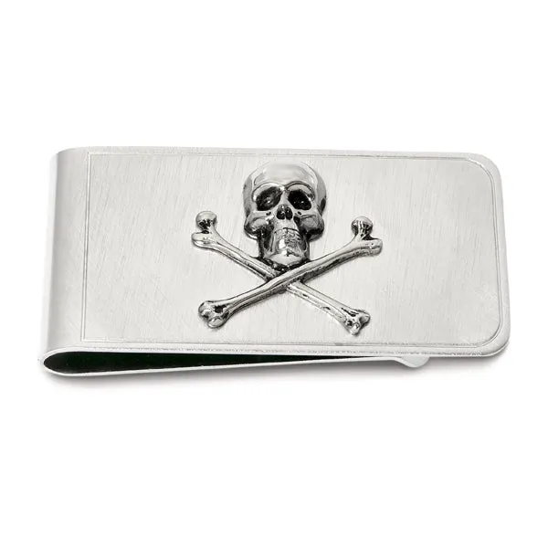 Speidel Rings Skull Crossbones Money Clip
