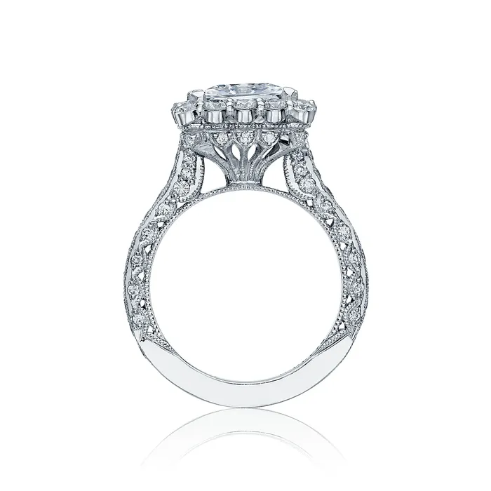Tacori Platinum RoyalT Princess Diamond Engagement Ring Setting 165 CTW International Diamond Center Rings Tacori Platinum RoyalT Princess Diamond Engagement Ring Setting 165 CTW International Diamond Center Rings