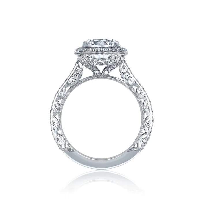 Tacori Platinum RoyalT Round Diamond Engagement Ring Setting 101 CTW International Diamond Center Rings Tacori Platinum RoyalT Round Diamond Engagement Ring Setting 101 CTW International Diamond Center Rings