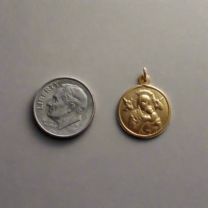 The Little Catholic Bracelets Our Lady of Perpetual Help Bracelet Gold Vermeil