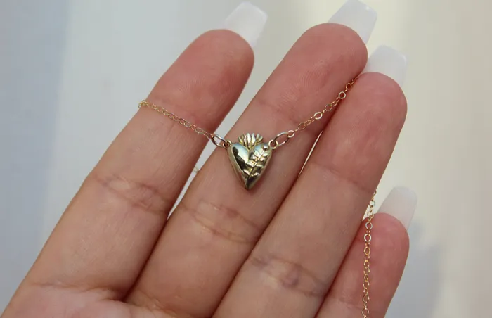 The Little Catholic Necklaces Holy Hearts Chaste Heart Of St Joseph Necklace