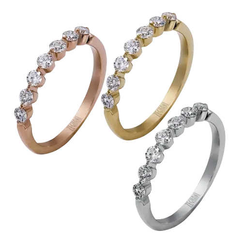 The Zeghani Stack Right Hand Ring International Diamond Center Rings