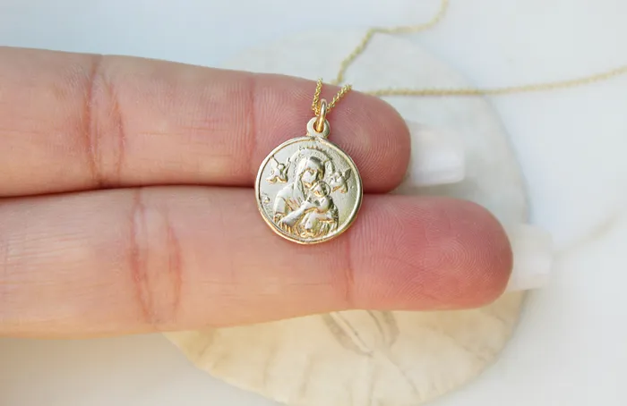 TheLittleCatholic Necklaces 14k Gold Our Lady of Perpetual Help Necklace