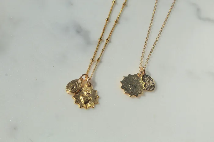 TheLittleCatholic Necklaces The Little Sacred Heart and Miraculous Medal Necklace