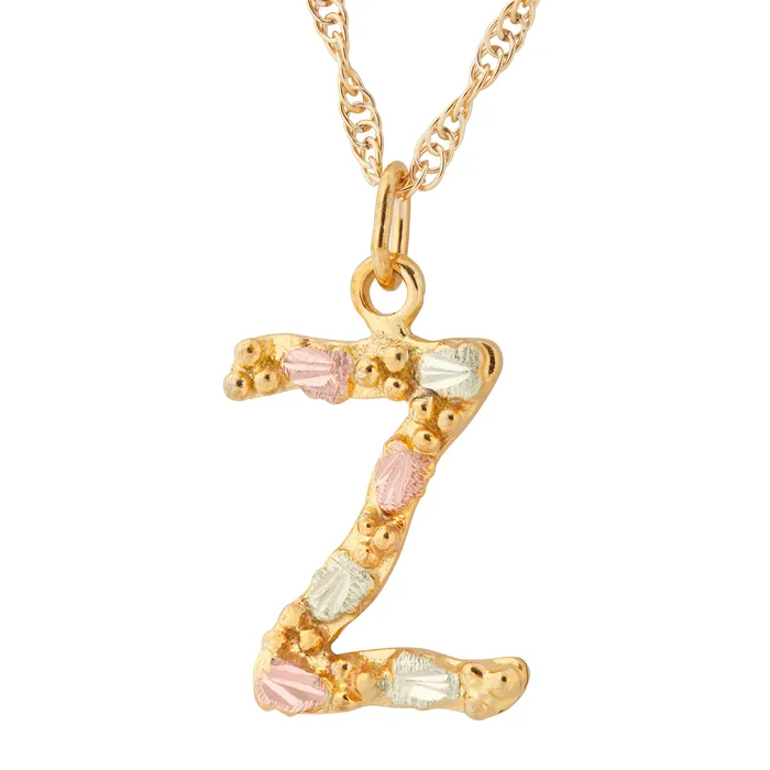 TR Jewelry Concepts Necklaces Landstroms Black Hills Gold Initial Pendant Z TR Jewelry Concepts Necklaces Landstroms Black Hills Gold Initial Pendant Z