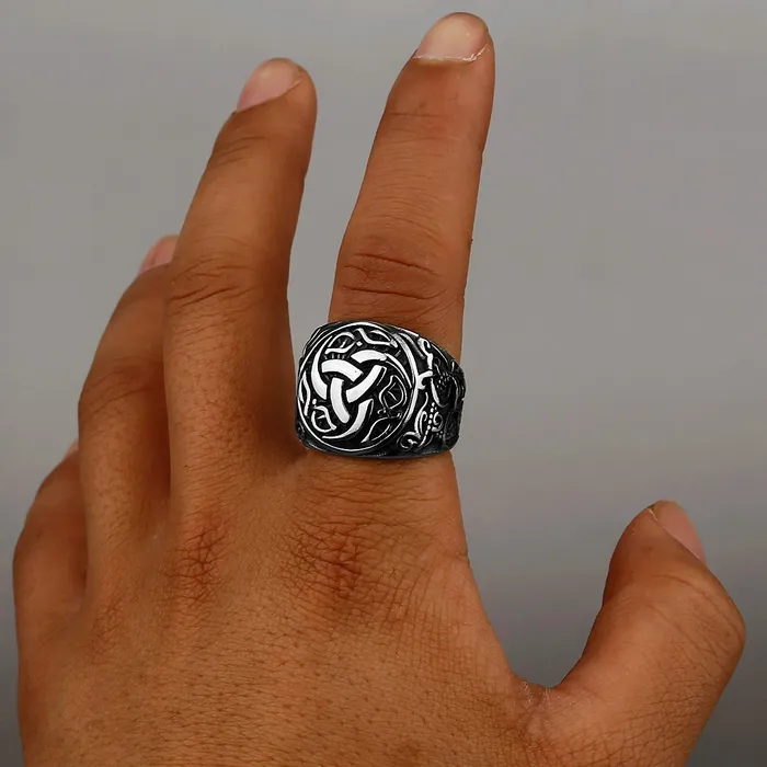Valhalla Vikings Rings Viking Ring Odins Triskelion