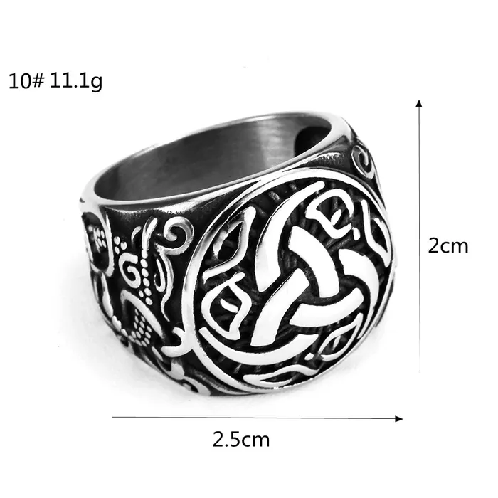 Valhalla Vikings Rings Viking Ring Odins Triskelion