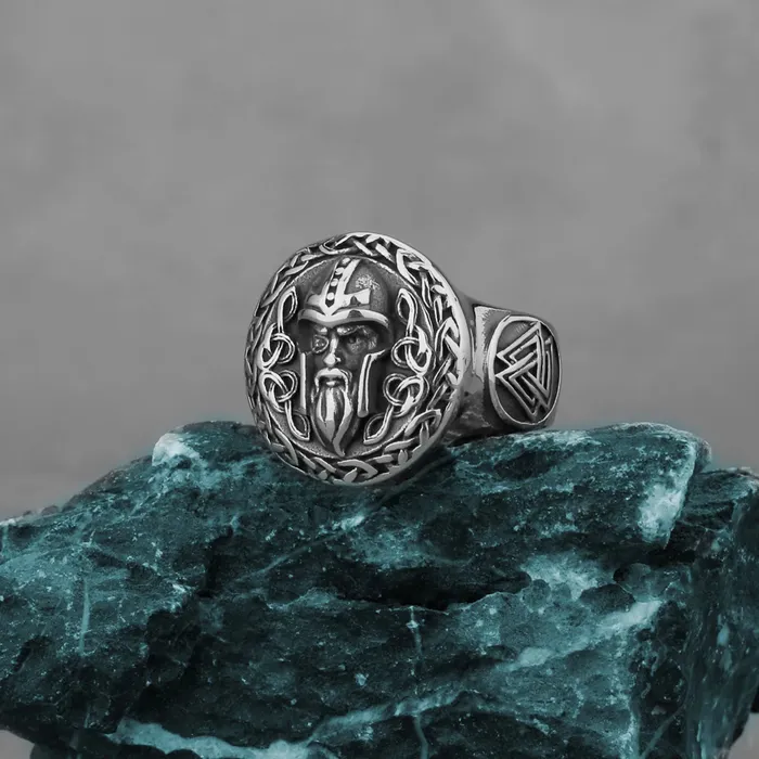 Valhalla Vikings Viking Ring Odin With Valknut Symbol Rings