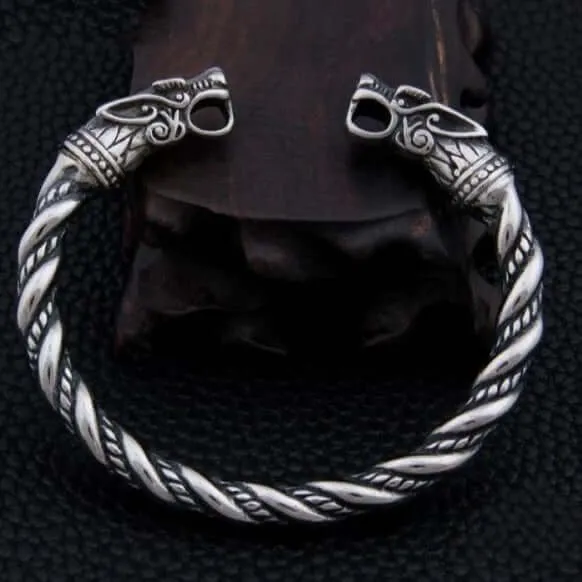 VikingStore Bracelets Viking Wrist Bracelet Featuring Fenrir