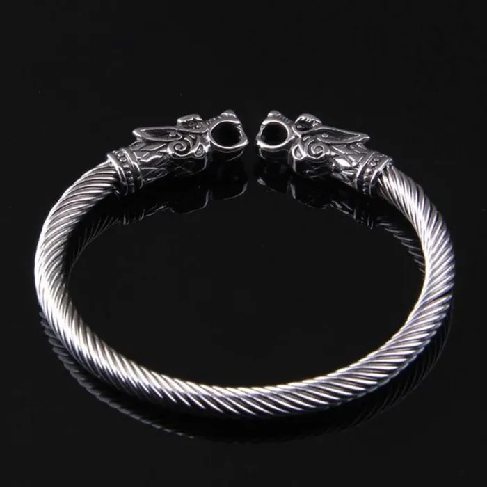 VikingStore Bracelets Viking Wrist Bracelet Featuring Fenrir