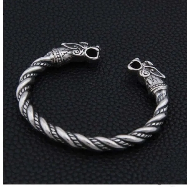 VikingStore Bracelets Viking Wrist Bracelet Featuring Fenrir