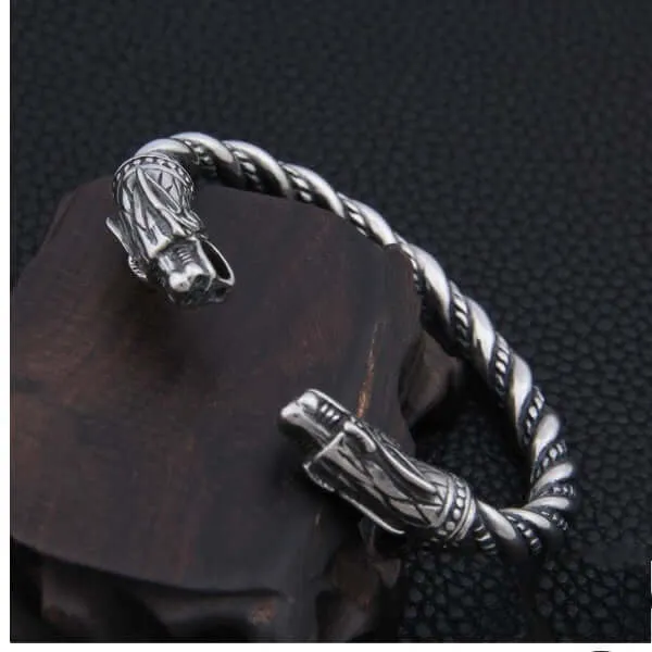 VikingStore Bracelets Viking Wrist Bracelet Featuring Fenrir